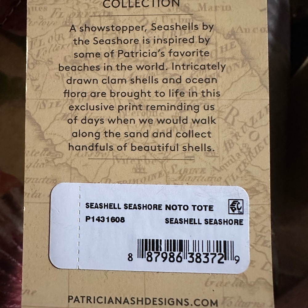 Patricia Nash Seashell Seashore noto tote